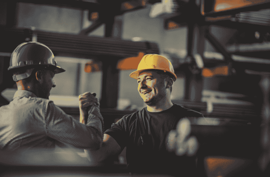 Twee collega’s geven elkaar een high five